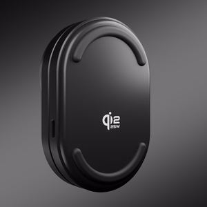 SBS Qi2.2 25W induktīvā 3-in-1 salokāmā uzlādes stacija ar MFI sertifikātu - melnā krāsā