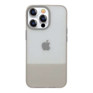 Kingxbar Plain Series viedtālruņa apvalks iPhone 13 Pro silikona apvalks pelēks