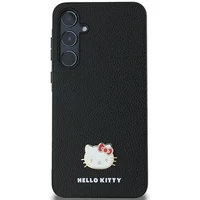 Hello Kitty Metāla logotipa Kitty Head apvalks Samsung Galaxy A55 - melns