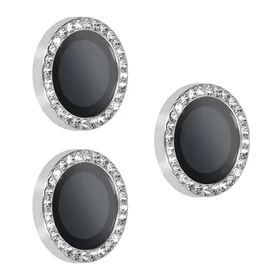 Temperētais stikls HARD DIAMOND kamerai (objektīvam) iPhone 17 Pro/17 Pro Max – sudraba krāsas, 3 gab.