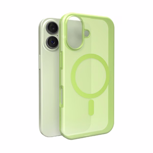 Чехол Puro Daylight силиконовый совместимый с Magsafe для iPhone 17 - полупрозрачный зелёный