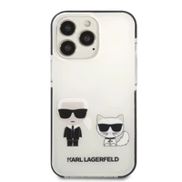 Karl Lagerfeld KLHCP13XTPEKCW Viedtālruņa apvalks iPhone 13 Pro Max 6.7" - balts (m) Karl&Choupette