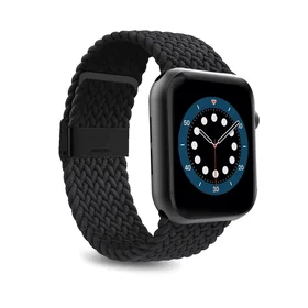 Puro Loop neilona siksniņa Apple Watch 42/44/45/49 mm - melns
