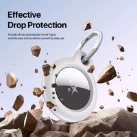 DUX DUCIS AirTag apvalks no izturīga PC materiāla (4 komplekti)