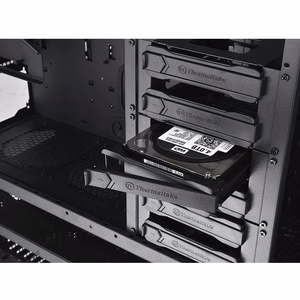 Thermaltake View 91 TG RGB datora korpuss, Ultra Tower, melns