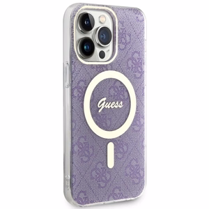 Guess GUHMP14XH4STU iPhone 14 Pro Max 6.7" purple/purple hardcase 4G MagSafe