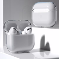 Vāciņš AirPods 2 / AirPods 1 ciets, stiprs, caurspīdīgs vāks austiņām (vākam A)