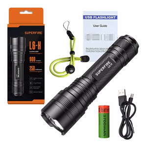 Superfire L6-H lukturis, 900 lm, 15W, USB-C, 5 režīmi