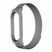 METAL siksniņa XIAOMI Mi Band 5 / 6 sudraba (02)