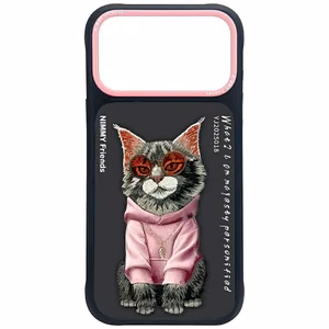 Nimmy Glasses Cool Cat Чехол для iPhone 17 Pro - чёрный