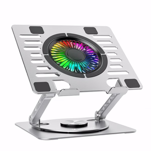 Wozinsky WDCX-X16-AS CoolBase RGB 360° Dzesēšanas Statīvs Klēpjdatoram un Planšetdatoram - Sudraba