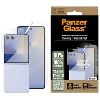 PanzerGlass FlipFoldFlex 2-in-1 aizsargkomplekts Classic Fit stikls + Ultra-Wide Fit TPU plēve Samsung Galaxy Flip7 viedtālrunim