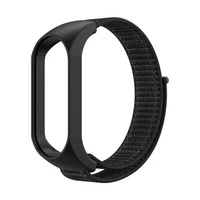 Nailona siksna XIAOMI Mi Band 5 / 6 / 7 melna (05)