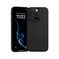 Benks Magnētiskais aizsargapvalks Air Kevlar ar PC rāmi 600D (E065) paredzēts iPhone 16 Pro melns