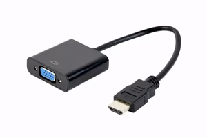 Gembird A-HDMI-VGA-04 Адаптер HDMI — VGA 0.15 м чёрный
