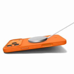 Spigen Silicone Fit Mag MagSafe чехол iPhone 17 Pro Max - оранжевый