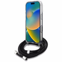 Karl Lagerfeld IML Crossbody Karl&Choupette Head Maciņš for iPhone 16 Pro - melns