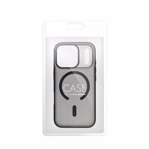 Case for iPhone 17 Pro / 18 Pro (low camera edge) Flexline Mag Cover compatible with MagSafe black