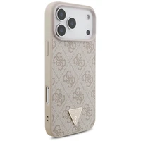 Guess 4G Strap Triangle Logo MagSafe macins iPhone 17 Pro Max - roza