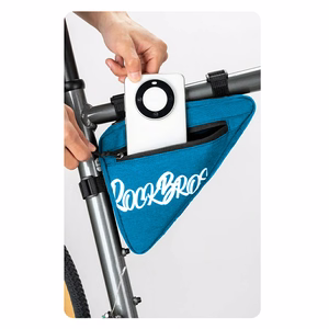 Rockbros G001 Flash Journey trīsstūrveida 0,8 l velosipēda rāmja soma – zila