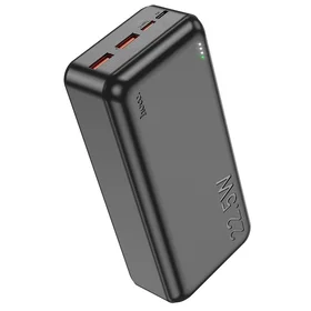 Ārējā baterija Power Bank Hoco J101B PD 20W+Quick Charge 3.0 22.5W 30000mAh melns