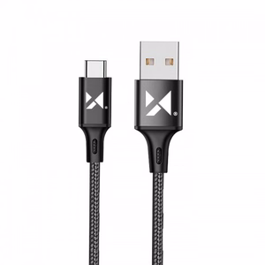 USB kabelis Wozinsky WUC-C1B melns Type-C 100cm