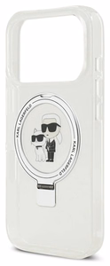 Karl Lagerfeld Ringstand Karl and Choupette MagSafe vāciņš Apple iPhone 17 Pro