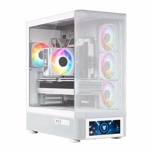 MODECOM Volcano AQ500 ARGB Midi balts