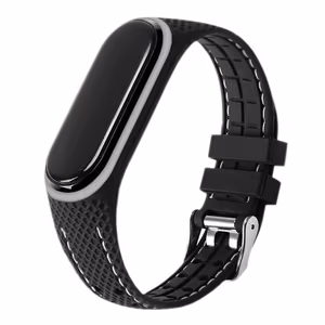 Elastomēra siksniņa LIFESTYLE XIAOMI Mi Band 5 / 6 melna (03)