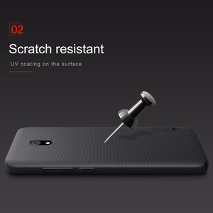 Nillkin Super Frosted Shield viedtālruņa apvalks Xiaomi Redmi 8A - melns
