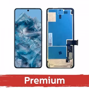 LCD displejs saderīgs ar Google Pixel 8 Pro melns ar rāmi OEM