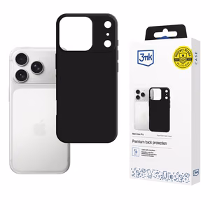 3mk Matt Case Pro viedtālruņa apvalks Apple iPhone 17 Pro Max - matēti melns
