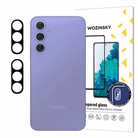 Melns Wozinsky pilns kameras stikls Samsung Galaxy A17 / A17 5G, komplekts 2