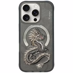 Nimmy Dragon Magnētiskais apvalks iPhone 16 Pro - pelēks