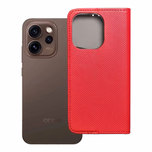 Atlokāms maciņš Oppo Reno 15 PRO 5G Smart Case Book sarkans