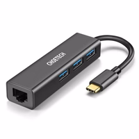 CHOETECH adapteris USB Type-C uz 1x RJ-45, 3x USB Type-A