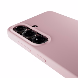 Puro Icon silikona viedtālruņa apvalks Samsung Galaxy S25 - rozā