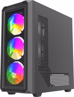 Savio Noctis Glass RGB Cube Black