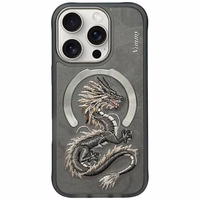 Nimmy Dragon Magnētiskais apvalks iPhone 16 Pro - pelēks