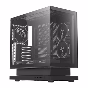 DarkFlash F1 ATX datora korpuss ar 6 ventilatoriem, melns
