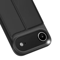 Dux Ducis Skin Pro viedtālruņa apvalks iPhone 17 Air ar vāciņu un kartes nodalījumu - melns