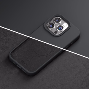 Etteri Силиконовый Mag чехол для iPhone 12 12 Pro 6,1" чёрный