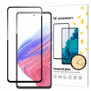 Wozinsky Full Glue Tempered Glass 9H pilna ekrāna rūdīts stikls ar melnu rāmi Samsung Galaxy A54 5G