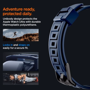 Spigen Rugged Armor Pro apvalks Apple Watch Ultra 1 / 2 (49mm) - jūras zila