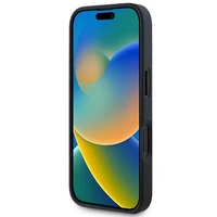 BMW M Perforēts un Šūts Līnija Magnētiskais viedtālruņa apvalks iPhone 16 - melns