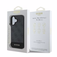 Guess 4G apakšējā svītra viedtālruņa apvalks iPhone 16 Plus 6.7" - pelēka