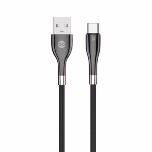 Forever Sleek cable USB - USB-C 1.0 m 3A black