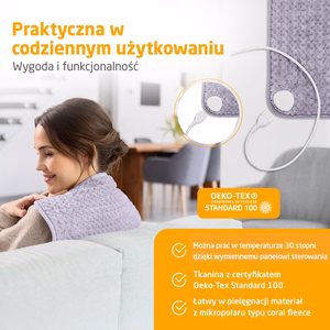 Medisana HP 518 sildīšanas spilvens, maigi violetā krāsā