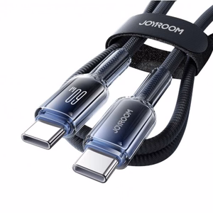 USB kabelis Joyroom S-A42 melns Type-C / Type-C 120cm (līdz 60W)