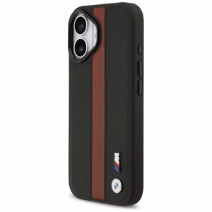 BMW M Perforated Stripe Logo Magnētiskais apvalks iPhone 17 - sarkans